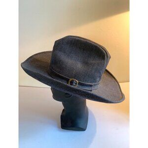Vintage Stetson Denim Western Hat Mens 21.25 Inch Circumference